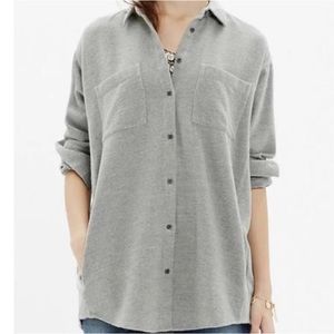 Madewell Sunday Flannel XS Gray